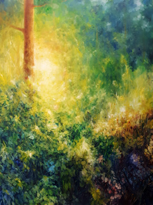 Haitao Yin- Dazzle- Oil on Canvas, 42 x56 